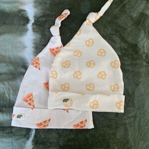Monica + Andy Baby Top-Knot Hats - Pizzas and Pretzels